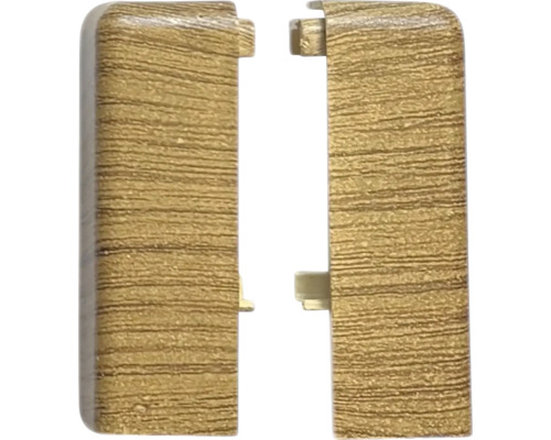 Dve vykurovacie rúrkové rozety z plastu