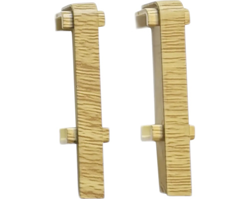 Dva drevené dištančné prvky na montáž nábytku