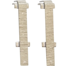 Dva svetlé drevené vešiaky na šaty