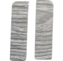 Dve zakončovacie lišty s dreveným dekorom