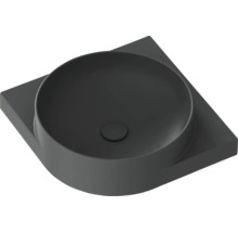 Umývadlo na dosku s okrúhlou umývadlovou misou na štvorcovej odkladacej ploche