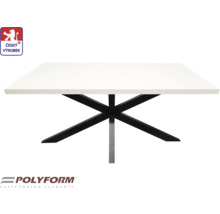 Jedálenský stôl s doskou a kovovým rámom