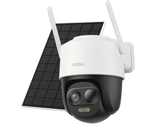 Bezpečnostná kamera so solárnym panelom a logom Imou