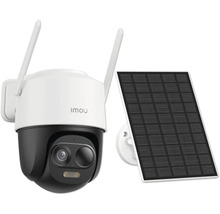 Vonkajšia bezpečnostná kamera so solárnym panelom