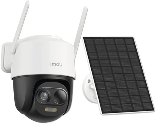 Vonkajšia bezpečnostná kamera so solárnym panelom