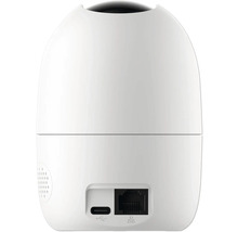 Zadný pohľad na bezpečnostnú kameru s portami USB a Ethernet