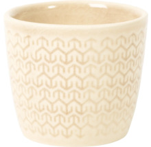 Keramický kvetináč s geometrickým vzorom