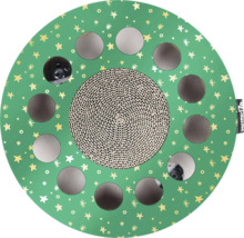 Hračka pre mačky s plochou na škrabanie a loptičkou