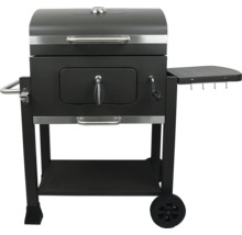 Gril na drevené uhlie s odkladacou plochou a kolieskami