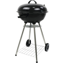 Guľatý gril s vekom, ukazovateľom teploty a odkladacou mriežkou