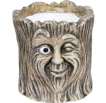 Kvetináč s tvárou stromu z kameniny