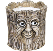 Kvetináč s tvárou a okuliarmi z umelého kameňa