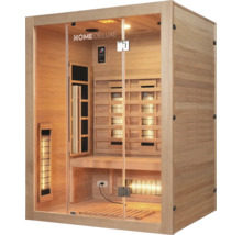 Infrasauna z dreva so sklenenými dverami