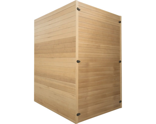 Drevená sauna kabína s vodorovnými panelmi