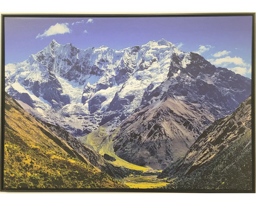 Nástenný obraz s horským motívom v ráme