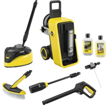 Vysokotlakový čistič Kärcher K7 s príslušenstvom, ako je čistič plôch, umývacia kefa, striekacia trubica a čistiaci prostriedok