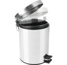 Kovový pedálový kôš s otvoreným vekom