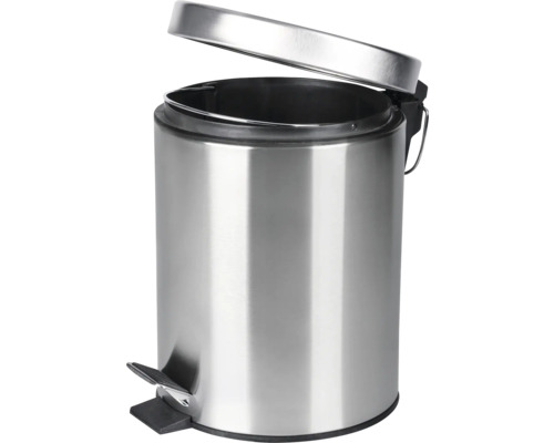 Oceľový odpadkový kôš s otvoreným vekom