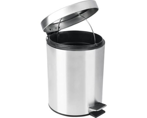 Kovový odpadkový kôš s otvoreným vekom