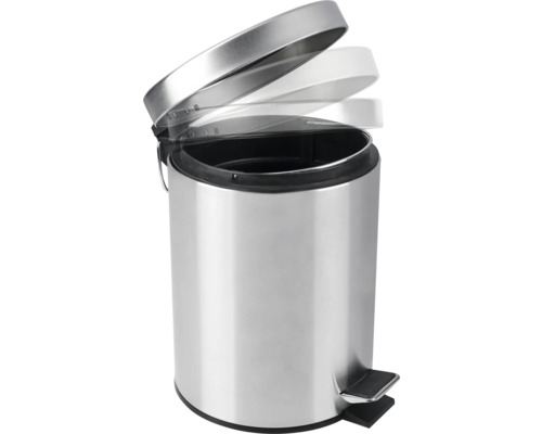 Kovový odpadkový kôš s otváracím vekom