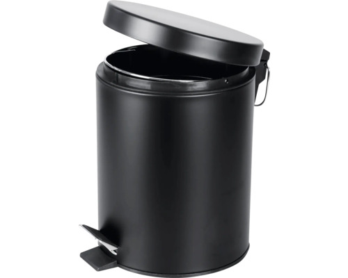 Otvorený okrúhly odpadkový kôš s pedálom