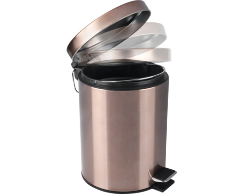 Kovový odpadkový kôš s otvoreným vekom