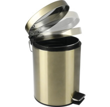 Kovový pedálový kôš s otvoreným vekom