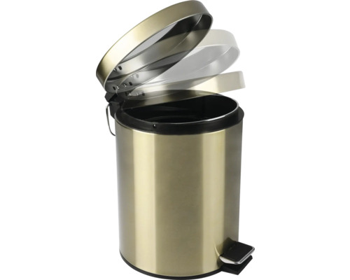 Kovový pedálový kôš s otvoreným vekom