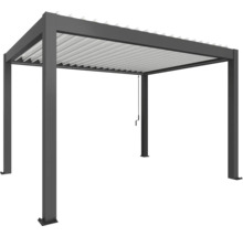 Pergola s lamelovou strechou do záhrady