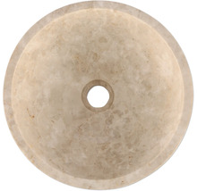 Guľaté umývadlo na dosku z prírodného kameňa