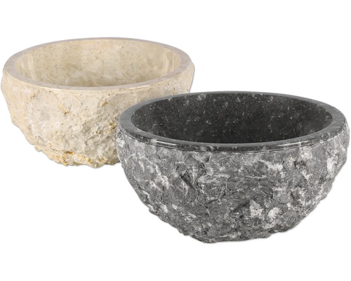 Dve kamenné misy z prírodného kameňa