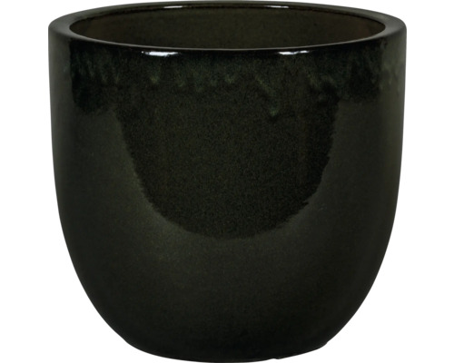 Kvetináč Lafiora Oslo Ø 30 cm x 26 cm zelený Keramický kvetináč pre izbové rastliny