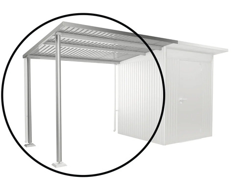 Kovový prístrešok na zakrytie vozidiel