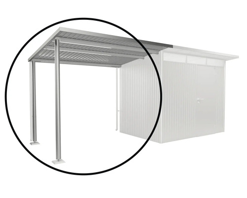 Voľne stojaci kovový prístrešok pre auto