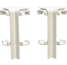 Dve rohové spojky pre radiátorové rúrky