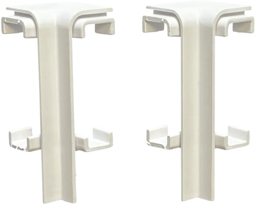 Dve rohové spojky pre radiátorové rúrky