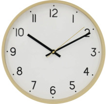 Nástenné hodiny s okrúhlym rámom a ciferníkom