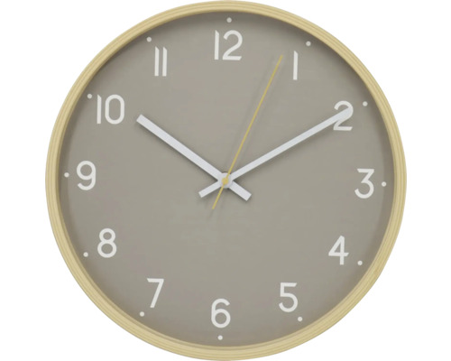 Okrúhle nástenné hodiny s ciferníkom a ukazovateľom času
