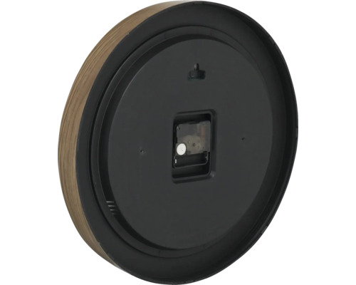 Zadná strana nástenných hodín so strojčekom a závesom