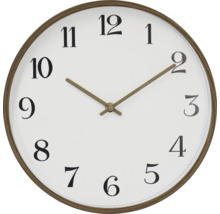 Okrúhle nástenné hodiny s ciferníkom a ručičkami