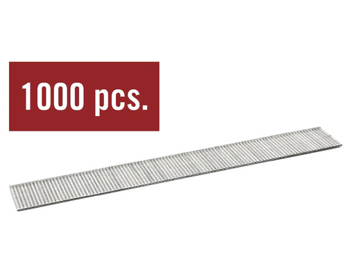 Pásikové klince v zásobníku s údajom 1000 kusov