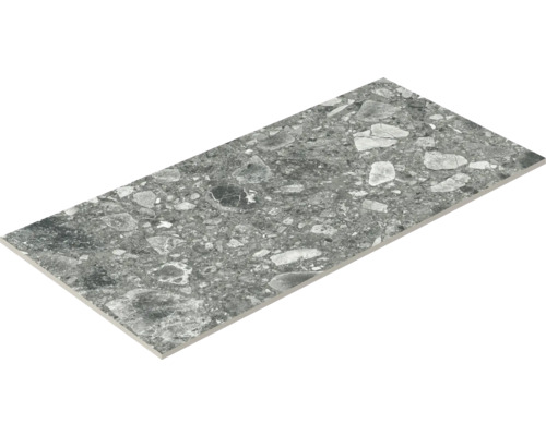 Sivá podlahová dlaždica s kamenným vzhľadom