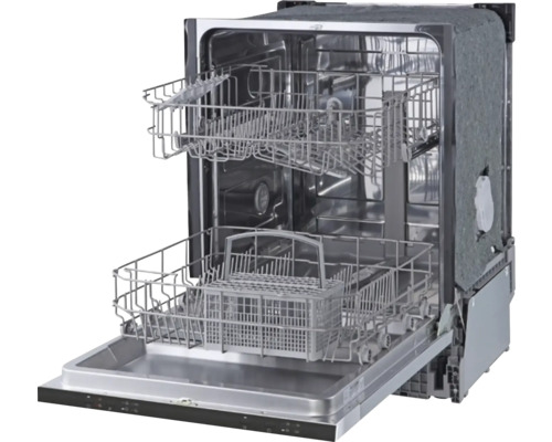 Otvorená umývačka riadu s košmi na riad