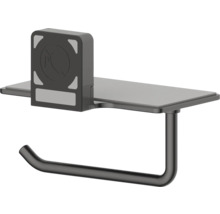 Držiak toaletného papiera s poličkou