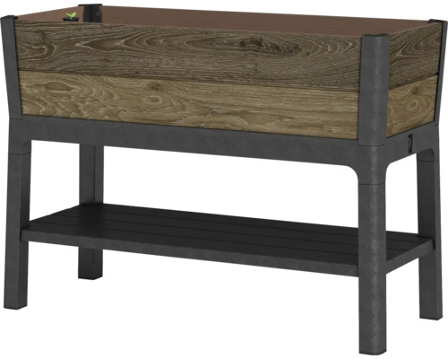 Vyvýšený záhon s úložným priestorom pre záhradu