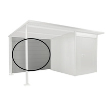 Bočná stena pre záhradný domček alebo prístrešok, z dreva