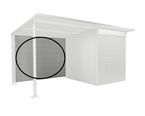 Bočná stena pre záhradný domček alebo prístrešok, z dreva