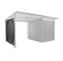 Kryté parkovacie státie na bicykle s bočnou stenou na uskladnenie bicyklov