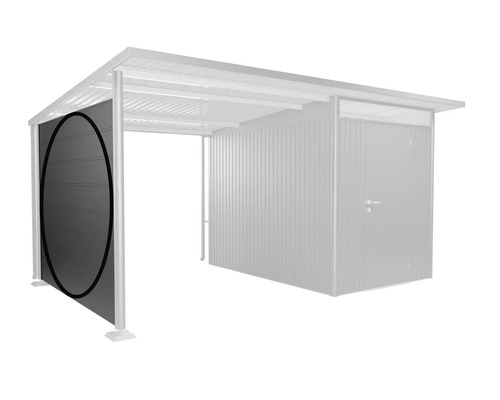 Bočný stenový prvok pre záhradný domček alebo prístrešok pre auto