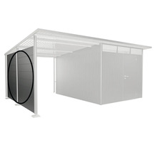 Prístrešok pre auto s bočnou stenou na ochranu pred poveternostnými vplyvmi